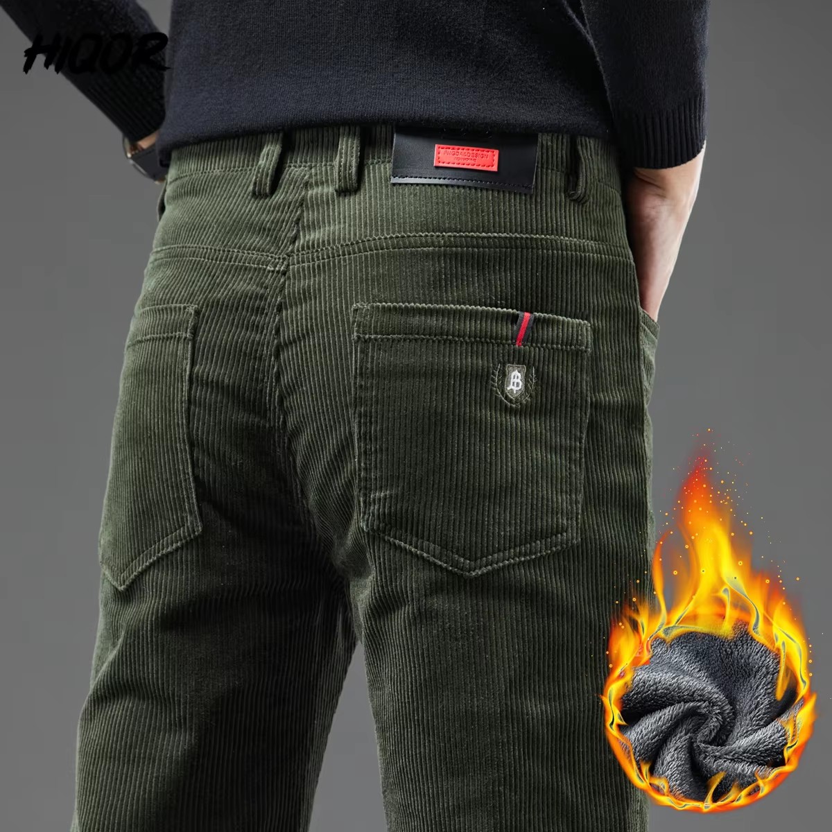 Corduroy Pant Warm - Herren Winter Cordhose Dick Warm Business