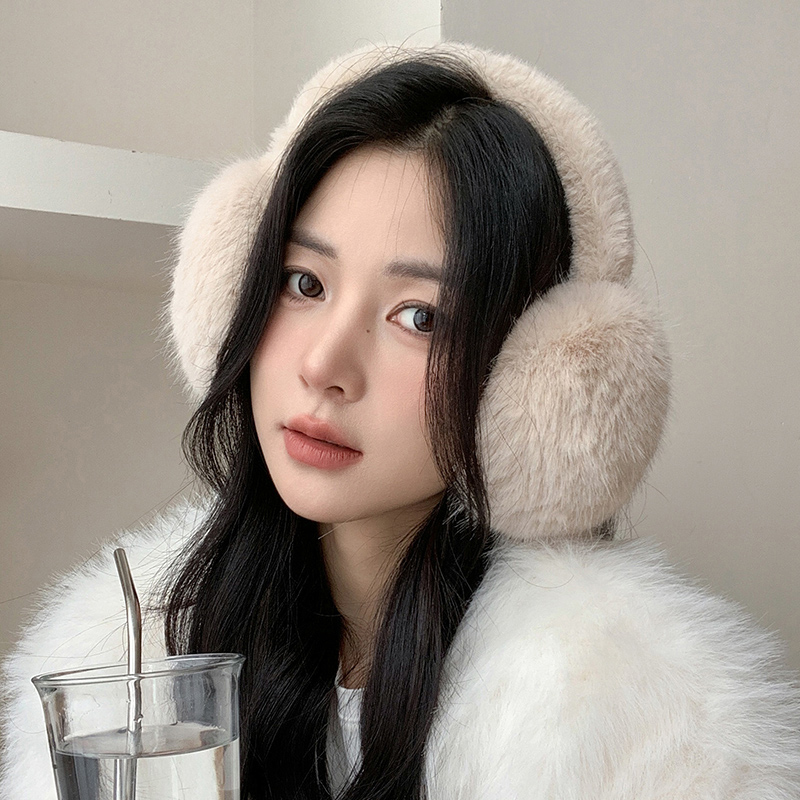 Earmuffs Foldable - Einfarbig weicher Plüsch Ohr wärmer Winter