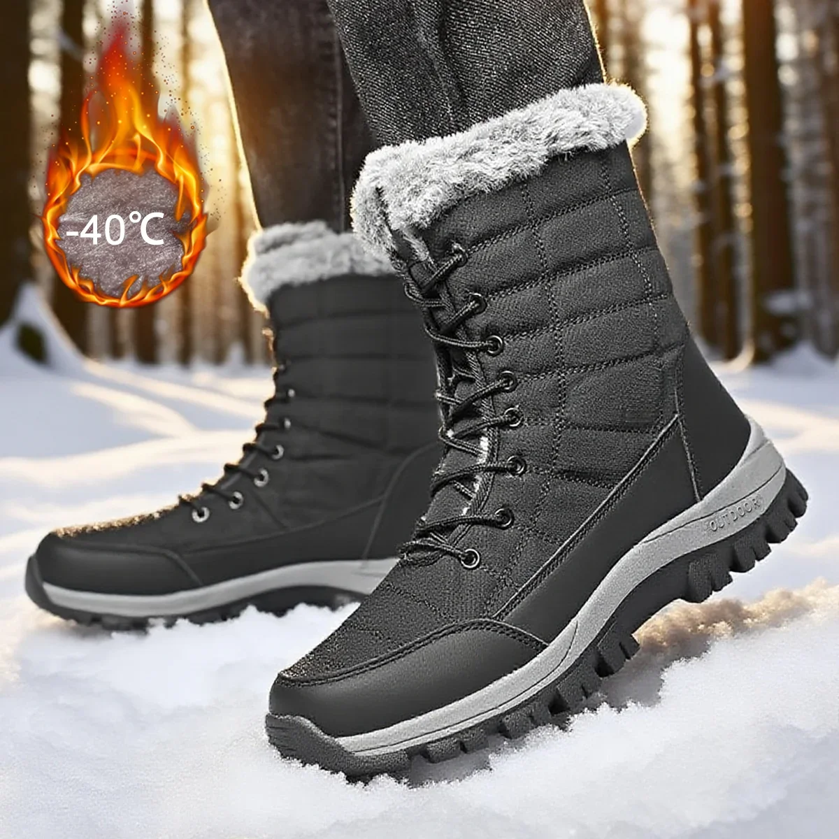 Waterproof Winter Boot - Neue Baumwollschuhe für Herren, wasserdicht und