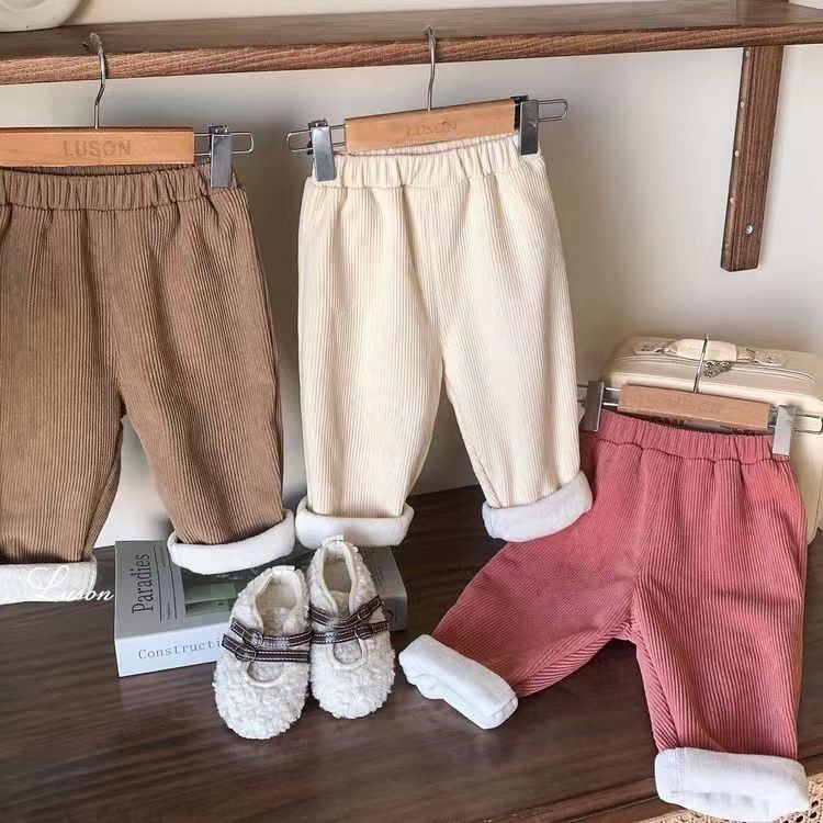 Herbst Winter Kinder Kleidung  – Corduroy Pant Warm Bewertung und Preis