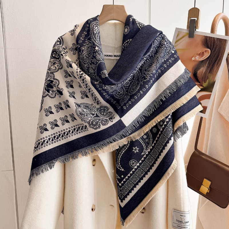 Damen Retro Paisley-Print Scha – Shawl Wrap Winter Bewertung und Preis