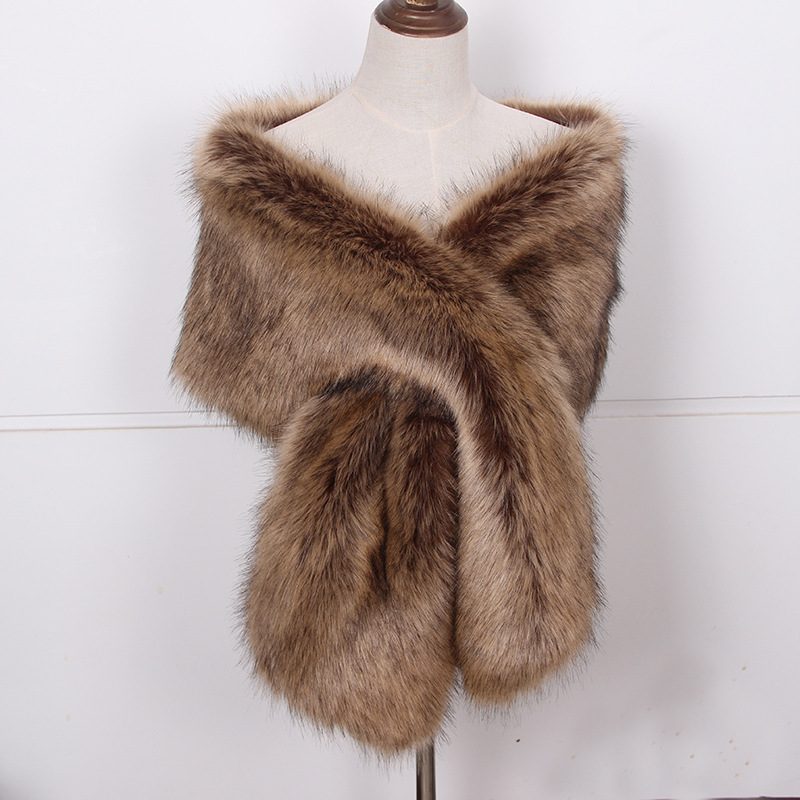 Faux Fuchs Pelz Frauen Wraps L – Shawl Wrap Winter Bewertung und Preis