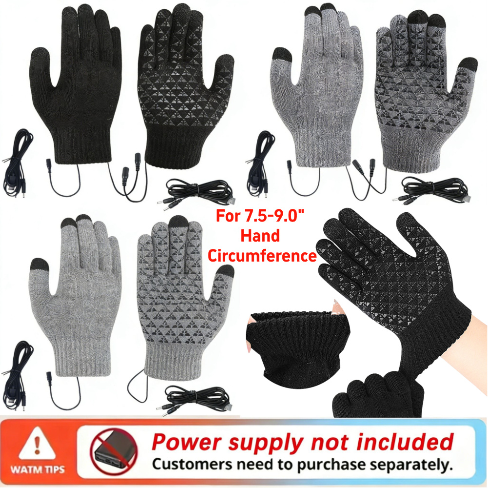 5–1 Paar USB-beheizte Strickha – Touch Screen Gloves Bewertung und Preis